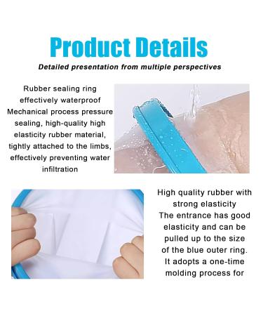 Full Leg Waterproof Cast Cover - Reusable Protector for Broken Thigh, Knees, and Feet - Keep Bandage/Plaster/Cast Dry in Shower - Buy Online on GoSupps.com