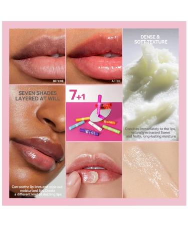 8 Pack Lip Blam Set Natural Lip Care for Moisturizing Hydrating Repairing Dry - 8 Flavors - Fruits Fruits 8 - Buy Online on GoSupps.com