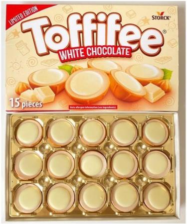 4 x Toffifee Limited Edition White Chocolate 15 Pieces 125g Share Treat Gift Hamper For Birthday Christmas Easter By Experts Supplies - Buy Online on GoSupps.com