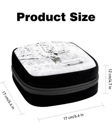 GIAPB Period Bag Sanitary Napkin Storage Bag Pad Holder for Period Makeup Pouch Winter Snow White Tree Color4073 - Buy Online on GoSupps.com