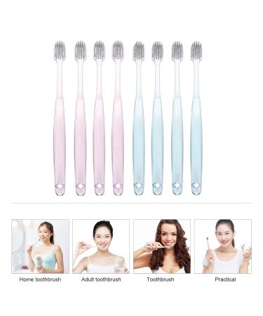 6-Pack Firm Bristle Adult Toothbrushes with Crystal Handle | Premium Oral Health Care - Buy Online on GoSupps.com