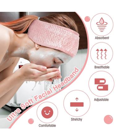 Giegxin 25 Pcs Spa Headbands: Adjustable Double Layer Coral Fleece - Multicolor - Buy Online on GoSupps.com