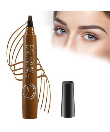 Generic 2024 New Waterproof Brow Pencil with Micro-Fork Tip Magic Eyebrow Pencil 3D Waterproof Microblading Eyebrow Pen (Light Brown)
