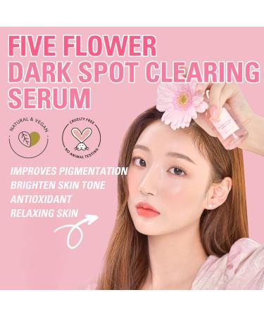 Buy MILK TOUCH 5 Flower Dark Spot Correcting Serum | Vitamin C & Flower Extracts | Hydrating Face Moisturizer for All Skin Types - 1.35 fl oz - Buy Online on GoSupps.com