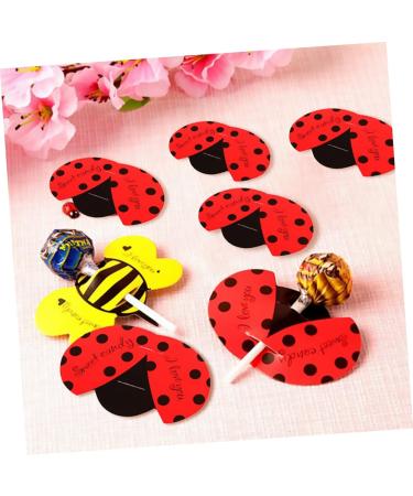  MERRYHAPY MERRYHAPY 150 Pieces Decorative Lollipop Cards Decorative Lollipop Card Decoration Candy Decorations Cartoon Paper Card Decorative Card - Buy Online on GoSupps.com