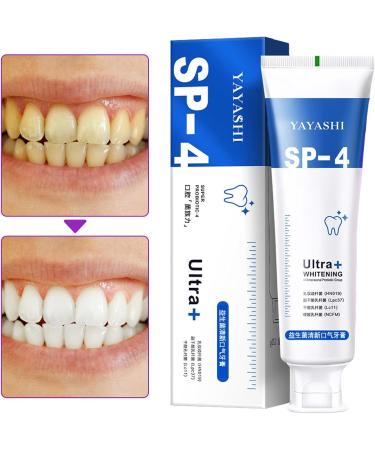 Yayashi SP-4 Toothpaste 120g | Probiotic Teeth Brightening & Stain Removal | Fresh Breath & Powerful Oral Care - Buy Online on GoSupps.com