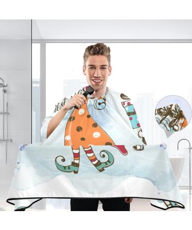 Waterproof Barber Cape | Magic Gnomes & Cheetah Haircut Bib for Men & Women | Unisex Hair Cutting Cape - Buy Online on GoSupps.com
