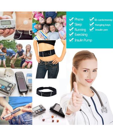 Insulin Pump Belt Holder - Slim & Adjustable Diabetes Accessories for Men & Women - Buy Online on GoSupps.com