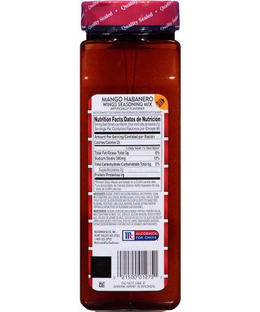 Lawry's Mango Habanero Wings Seasoning Mix 21.75 oz - Sweet & Spicy Dry Rub for Chicken Wings - Ideal for Fried Foods - Buy Online on GoSupps.com