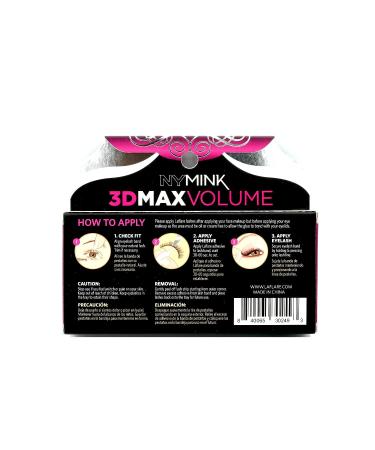 Laflare 3D NY MAX VOLUME EyeLashes | 20-25mm Long Dramatic Styles | 100% Real Mink Hair | Luxury Makeup & Natural Look | Trendy & Light | Reusable & Multi Layered | Unharmfully Sourced Lashes | NM15 - Buy Online on GoSupps.com