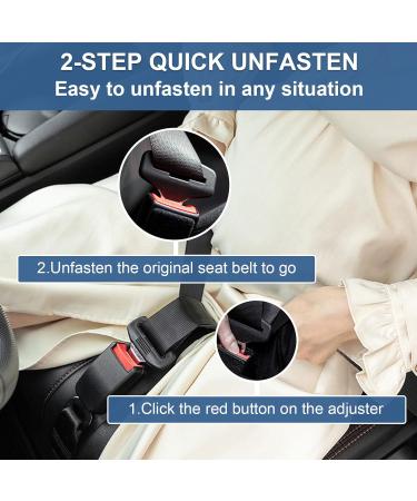VZOXL Pregnancy Seat Belt Adjuster - Prevent Abdominal Compression | Comfortable Belly Belt for Expectant Mothers - Black - Buy Online on GoSupps.com