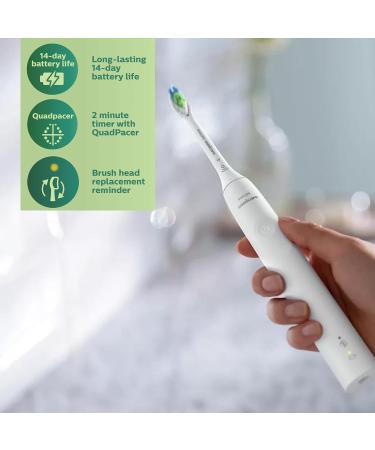 Philips Sonicare DiamondClean Electric Toothbrush - Rechargeable Sonic Toothbrush with Pressure Sensor and Travel Case (White) - Buy Online on GoSupps.com