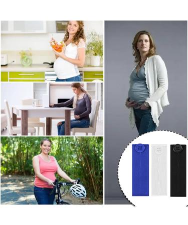 9PCS Elastic Waist Extenders - Adjustable Button Extenders for Pants, Shorts, Jeans (Blue/Black/White) - Buy Online on GoSupps.com