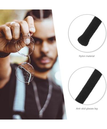 GLEAVI Glasses Ear Pads Soft Knitted Cotton Fabric Non-Slip Temple Tips | Black Eyewear Accessories for Ultimate Comfort - Buy Online on GoSupps.com