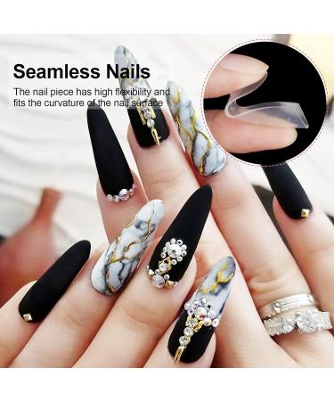 Kalolary Clear Gel Nail Mold 120Pcs | Acrylic Nail Forms 12 Sizes | Nail Tips Clips for Quick Building - Buy Online on GoSupps.com