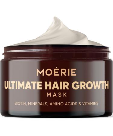 Moerie Mineral Hair Growth & Repair Mask   Restorative Treatment Hair Mask   Hair Treatment For Longer  Thicker  Fuller Hair - Vegan Friendly Hair Products   Paraben & Silicone Free   3.38 oz (100ml)