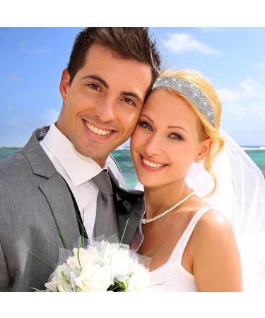 Sibba Rhinestone Headband - Sparkly Crystal Bling Hair Band for Women and Girls (Silver) - Buy Online on GoSupps.com