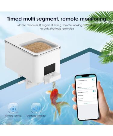 Automatic Fish Feeder WiFi Intelligent Timing Auto Food Dispenser USB Rechargeable 100ML Fish Feeder Dispenser for Aquarium Moisture-Proof Design Mobilephone APP Control - Buy Online on GoSupps.com