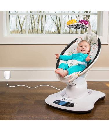 4moms Mamaroo RockaRoo Baby Swing Power Cord Replacement | 12V AC Adapter Charger - 6.6 ft White Cable - Buy Online on GoSupps.com