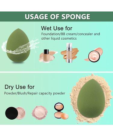 18 Pcs Makeup Brush Set with Cosmetic Bag - Green Makeup Brushes Kit by RUIZHAOHUA - Buy Online on GoSupps.com