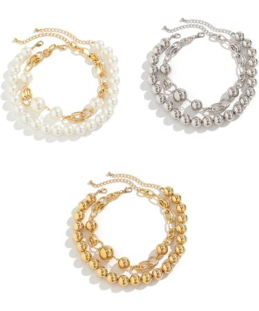 OralGos Stylish Double Layer Pearl Necklace - Punk Gothic Choker Collar Fashion Jewelry for Women - White - Buy Online on GoSupps.com