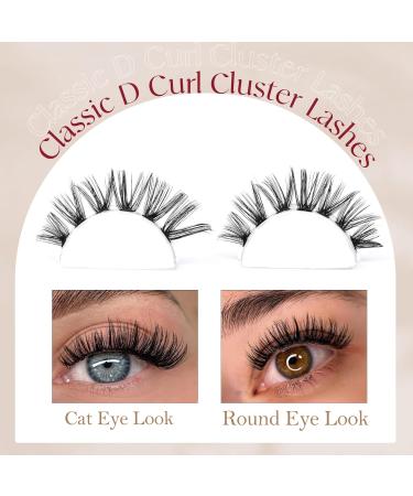Individual Wispy Cluster Eyelash Extensions | Goddvenus Mixed Cluster Lashes - 2 Styles - Buy Online on GoSupps.com