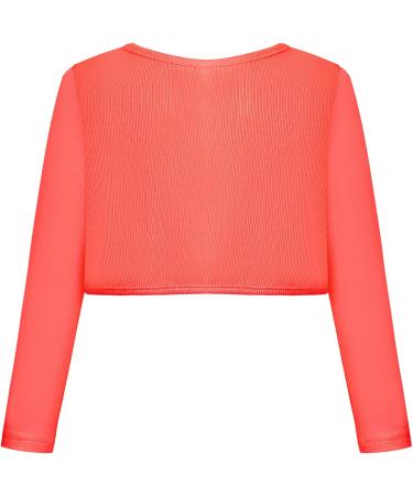 Bonny Billy Girls Knitted Cotton Cardigan Bolero Shrug - Orange (8-9 Years) | Kids Clothing - Buy Online on GoSupps.com