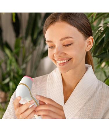 Lumineo Blemish Skin Facial Cleansing Brush - Electric USB with 3 Silicone Heads & Cleansing Gel - Pink for Acne-Prone Oily Skin - Buy Online on GoSupps.com