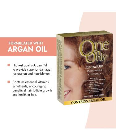 One 'n Only Exothermic Perm with Argan Oil for Firm Curls - Self-Heating Formula | Shine, Manageability, No Perm Odor - Buy Online on GoSupps.com