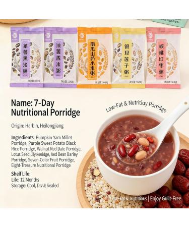 Bouillie Multigrains Nutritive 7 Paquets/700 G 7 Saveurs Petit-d jeuner Facile Cuisiner For Toute La Famille - Buy Online on GoSupps.com