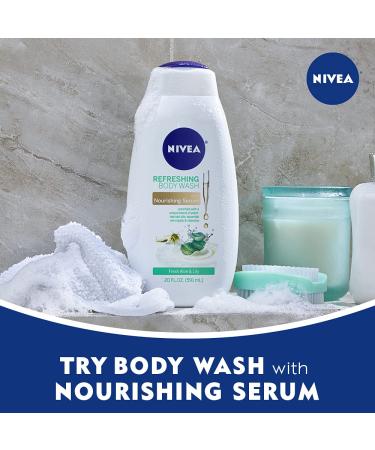 Nivea Refreshing Body Wash with Aloe & Lily - 20 fl oz | Hydrating & Refreshing Clean - Buy Online on GoSupps.com