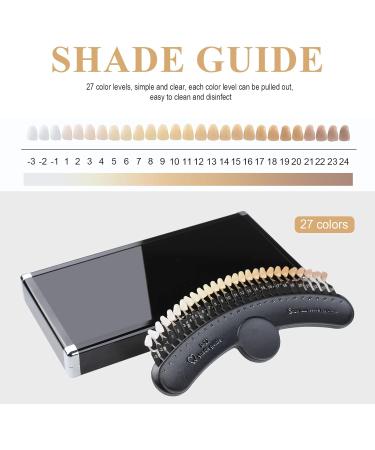 27 Color Shade Guide with Mirror - Ultimate Bleaching Teeth Color Chart for Home & Salon Use - Buy Online on GoSupps.com