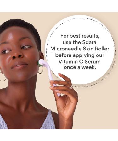 Sdara Skincare Derma Roller for Face - 0.25mm Titanium Microneedling Roller | Includes Storage Case | 540 Micro Needles | 1 Count - Buy Online on GoSupps.com