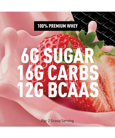 Body Fortress Super Advanced Whey Protein Powder with Immune Support - Strawberry Flavor, 1.78 lbs - Vitamins C & D Plus Zinc - 1.78 Pound Pack - Buy Online on GoSupps.com