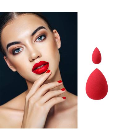 T4B KASH KI Red Teardrop-Shaped 2-Piece Makeup Sponge Set - Latex-Free Standard & Mini for Perfect Concealer Application | International Shipping Available - Buy Online on GoSupps.com