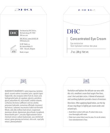 DHC Concentrated Eye Cream 20 g - Buy Online on GoSupps.com