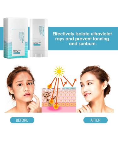 Madagascar Centella Hyalu-Cica Silky-Fit Sun Stick (20g 0.7oz) (SPF50+ PA++++) | Korean Skincare | Facial Moisturizer with SPF | No White Cast | Non Greasy - Buy Online on GoSupps.com