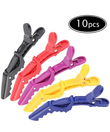 Alligator clip thick hair section hairpin no trace hairdressing non-slip grip and wide-tooth hair styling hair styling