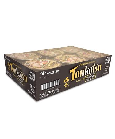 Nongshim Tonkotsu Ramen with Kuromayu Noodle Big Bowl 3.56 oz (Pack of 6) - Authentic Japanese Flavor in Every Bite! - Buy Online on GoSupps.com