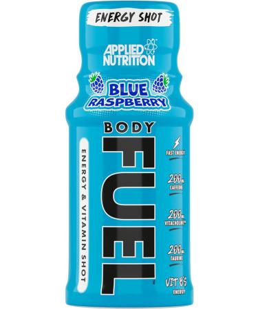 Applied Nutrition BodyFuel Energy Shot - Body Fuel Prime Energy Shot Physical Performance with B-Vitamins Taurine Caffeine Sugar Free Zero Calories (Box 12 Units x 60ml) (Blue Raspberry) Blue Raspberry 60 ml (Pack of 12) - Buy Online on GoSupps.com