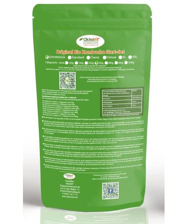 Original KOMBUSA TEEEPILZ - Premium Organic Kombucha Kit (3 Liters) | Eco-Friendly Brew Instructions & Growth Guarantee by Okiravit  - Buy Online on GoSupps.com