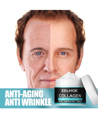 Retinol Face Cream for Men with Vitamin E & Hyaluronic Acid Anti-Wrinkle Deep Hydration Firming & Moisturizing Day & Night Cream Gentle Formula for Smooth Youthful Skin 1.06 oz - Buy Online on GoSupps.com