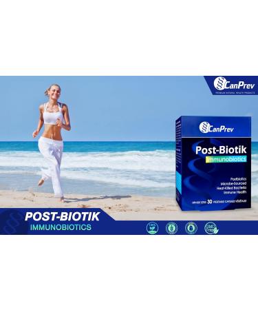 CanPrev - Post-Biotik Immunobiotics 30 v-caps - Postbiotic for Gut Health Supplement - Digestive Support Immune Support and Enzymes for Digestion Supplement - Gut Microbiome Lactobacillus Plantarum - Buy Online on GoSupps.com