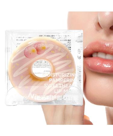 Moisturizing Lip Balm - Donut Shape Moisturizing Lip Plumping Balm | Overnight Lip Repair, Moisturizing Lip Care for Daily, Travel, Business Trip, Hixip