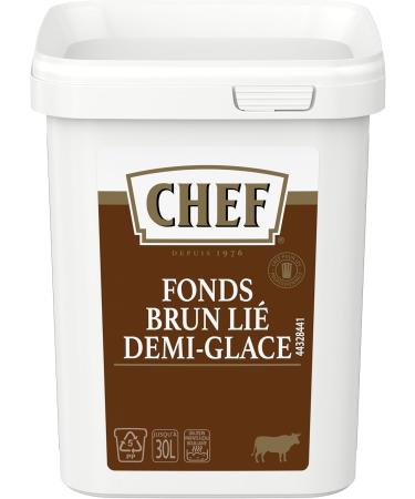 CHEF Fonds Brun Li Demi-Glace D shydrat - Sauce Nappante - Go t de Viande Brais e - Gain de Temps en Cuisine - Aide Culinaire Fonds Fumet - Bo te de 900g pour 15L 30L Fonds Brun Li Demi-Glace 900g - Buy Online on GoSupps.com