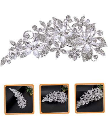 HAPINARY Side Comb Wedding Headband White Pearl Headband White Headbands Wedding Hair Comb Bridesmaid Hair Accessories Tiara Bride Accessories Hair up Rhinestone Banquet Prom - Buy Online on GoSupps.com