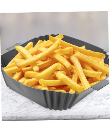 Alipis 3pcs Air Fryer Pan Airfryer Air Fryers Food Cooking Mat Reusable Air Fryer Bowl Washable Cooking Pot Greyx3pcs 24X19.5X5CMx3pcs - Buy Online on GoSupps.com