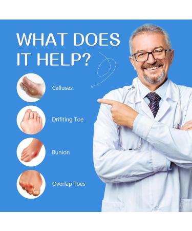 Promifun Gel Bunion Cushion Protector with Toe Separator for Women Men - 10 Pack Black - Buy Online on GoSupps.com