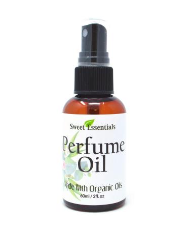 Sweet Essentials Frankincense & Sandalwood | Fragrance/Perfume Oil | 2oz Made with Organic Oils - Spray on Perfume Oil - Alcohol & Preservative Free