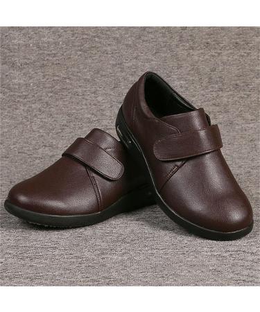 Men's Diabetic Orthopedic Slippers - Brown, Size 12 | Anti-Slip, Extra Wide, Ideal for Elderly, Arthritis, Swollen Feet, Plantar Fasciitis - Buy Online on GoSupps.com